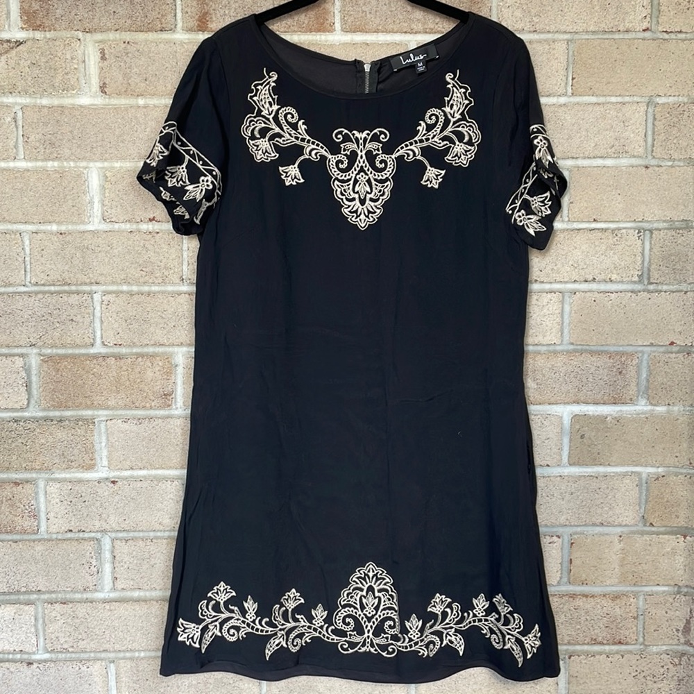 Lulus Tale to Tell Embroidered Shift Dress